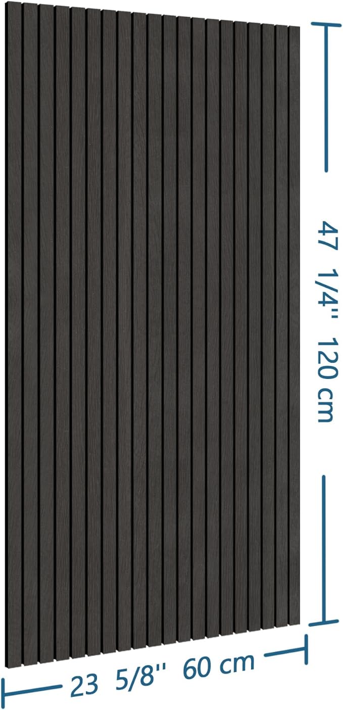 4-Piece Wood Slat Wall Panel for Interior Wall Decor Noise Cancelling 47.2" x - Image 3