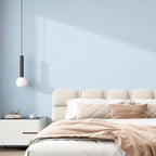 FUKU MON Light Blue Grasscloth Wallpaper Peel and Stick 24" x 394" Thickened - Image 5