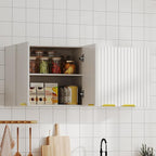 ChooChoo 4 Doors Wall Cabinet Laundry Room, Bathroom Wall Cabinet - Image 5