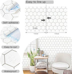 White Wallpaper Kitchen Backsplash Peel and Stick Wallpaper 197"×17.3" White - Image 2