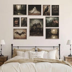 Vodefoad 10Pcs Halloween Wall Art Prints Dark and Moody Halloween Print Set - Image 6