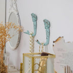SOFFEE DESIGN 4pcs Mermaid Shape Metal Wall Coat Hooks, Beach Decoration Wall - Image 4