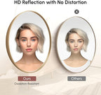 USHOWER Gold Bathroom Mirrors for Over Sink, 24 Inch Circle Mirror - Image 3