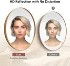 USHOWER Gold Bathroom Mirrors for Over Sink, 30 Inch Circle Mirror - Image 3