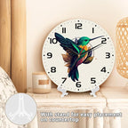 Flaying Hummingbird Bird Wall Clock Silent Non-Ticking Battery Operated Clock - Image 5
