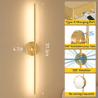 Ouyulong Battery Operated Wall Sconces Set of 2, 8000mAh Wireless Rechargeable - Image 5