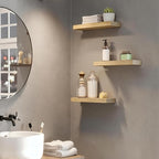 HOOBRO Floating Shelves for Wall, Wall Mounted Shelf Set of 2, 15.7" Hanging - Image 4