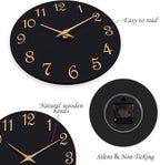 Roymnie Wall Clock, 10 Inch Modern Wall Clocks Battery Operated, Silent Non - Image 6