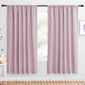 NICETOWN 2 Panels Blackout Curtains, Rod Pocket Window Curtains Room Darkning by NICETOWN