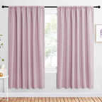 NICETOWN 2 Panels Blackout Curtains, Rod Pocket Window Curtains Room Darkning by NICETOWN
