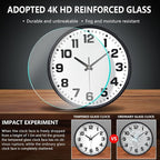 Wall Clock, 8inch Modern Silent Non-Ticking Wall Clocks Battery Operated - Image 5
