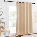 NICETOWN Blackout Sliding Glass Door Curtain 110 inch Length, Grommet Thermal - Image 2