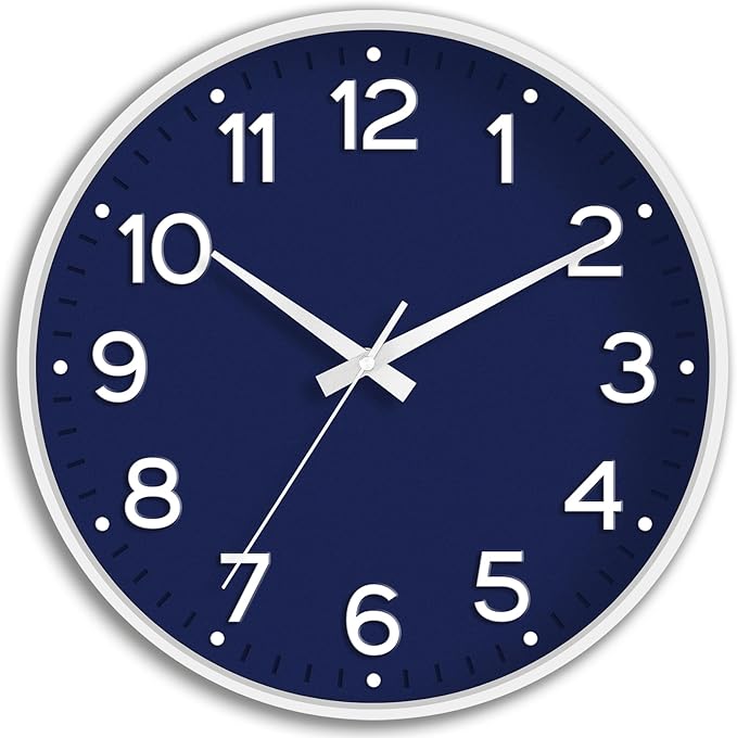 Roymnie Wall Clock 12 Inch Silent Wall Clocks Battery Operated- Modern Non by Unknown