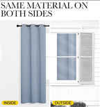NICETOWN Vintage Blue Blackout Curtains 102 inches Length - Image 5