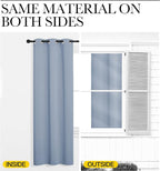 NICETOWN Vintage Blue Blackout Curtains 84 inches Length - Image 5