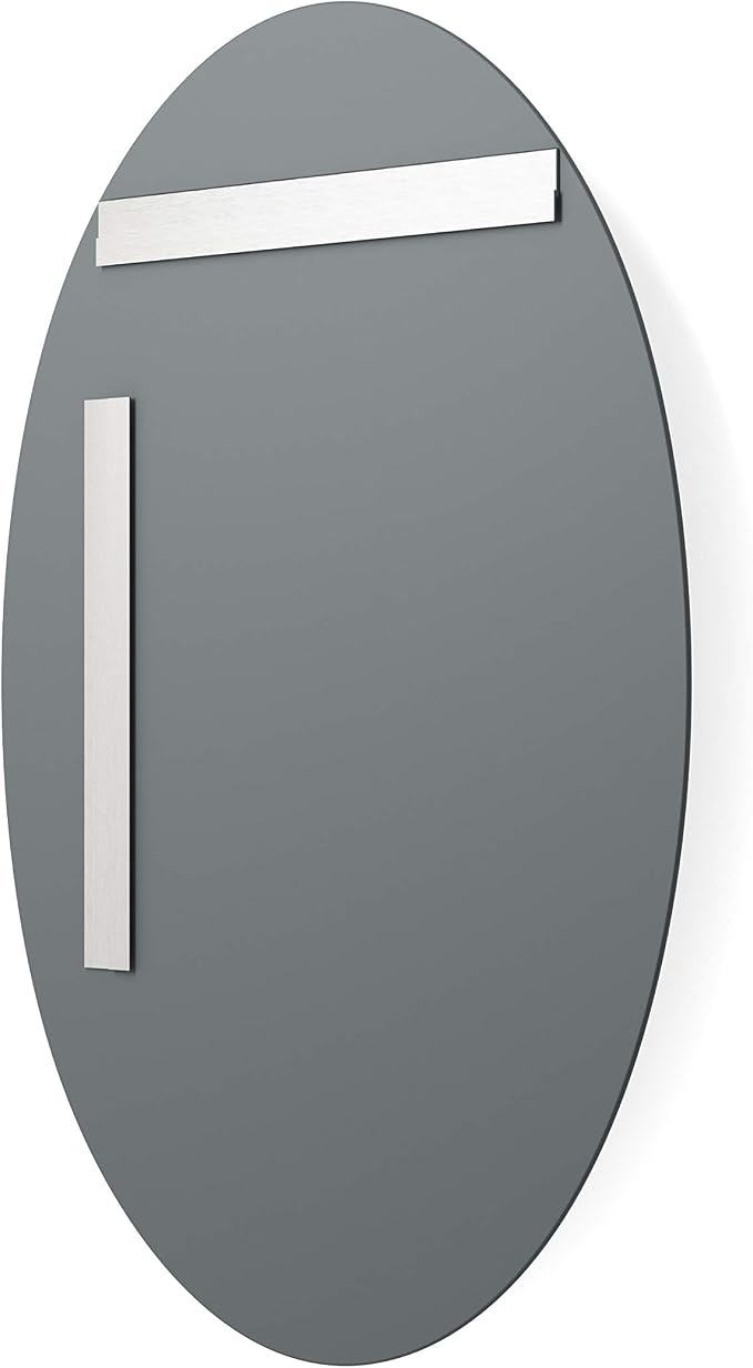 Better Bevel Frameless Oval Mirror, 23.5" x 33" Bathroom Wall Mirror w/Beveled - Image 4