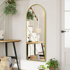 Arch Bathroom Wall Mirror, Metal Aluminum Frame Modern Simple Home Decor - Image 4