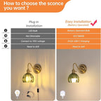 Shenmoyl Vintage Battery Operated Wall Sconce, 5000mAh Rechargeable Wall Light - Image 6