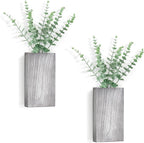Dahey 2 Pack Wood Wall Planter Vase by Dahey