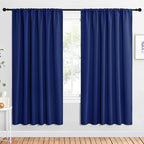 NICETOWN 2 Panels Blackout Curtains, Rod Pocket Window Curtains Room Darkning by NICETOWN
