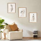 Vodefoad Figure Sketch Art Print Neutral Gallery Wall 6Pcs Set Soft feminine - Image 7