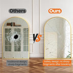 Sweetcrispy 38"x30" Arched Gold Bathroom Mirrors - Image 7