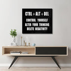 Pyradecor Motivational CTRL+ALT+DEL Classroom Positive Quotes Inspirational - Image 4