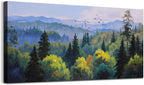 Ardemy Forest Landscape Canvas Painting 40"x20" by Ardemy