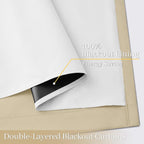 Yakamok 100% Blackout Curtain Panels 84 inches Cold and Light Blocking Drapes - Image 4