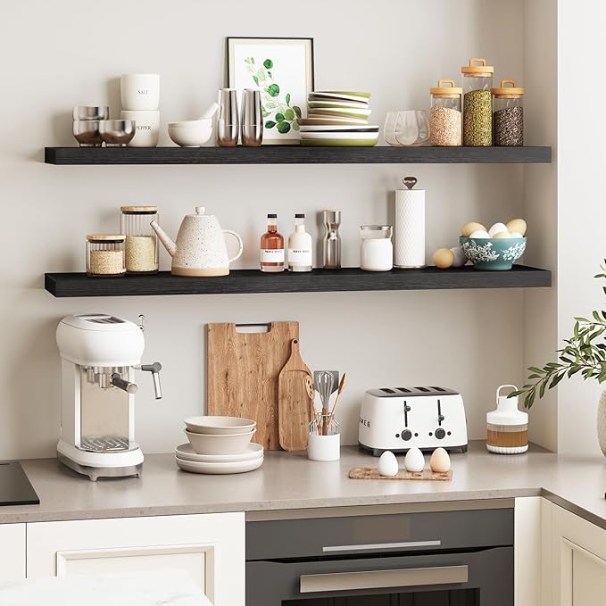 Fixwal Floating Shelves for Wall, Bathroom and Kitchen, Wall Shelves for Storage - Image 5