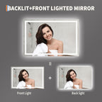 LED Bathroom Mirror 45 x 30 inch, Lighted Bathroom Vanity Mirror - Image 5