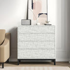 Grey Grasscloth Peel and Stick Wallpaper, Textured Vintage Contact Paper - Image 7