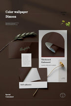 Dimoon 78.7''x17.7''Coffee Brown Peel and Stick Wallpaper Contact Paper Modern - Image 4