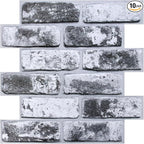 COMSTICKC 3D Faux Brick Wall Panels Peel and Stick Wall Stickers, Small Size by COMSTICKCDECOR