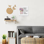 Inspirational Pink Flower Wall Art Decor - Image 5