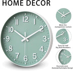 HZDHCLH Wall Clocks Battery Operated, Wall Clock Green, 14 inch Wall Clock - Image 4