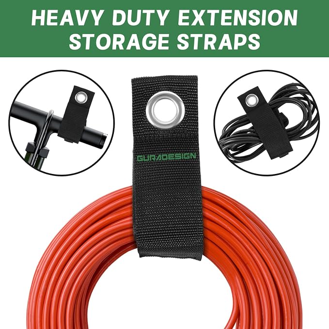 GURADESIGN 4-Piece Garage Hooks Wall Mount Storage Hanger - Image 7