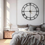 LEIKE 40 Inch Extra Large Modern Wall Clock, Oversize Rustic Round Nearly - Image 7
