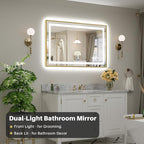 48x30 Inch LED Bathroom Mirror - Image 2