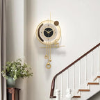 Modern Wall Clock for Living Room, Large Gold Decorative Wall Clock - Image 2