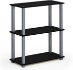 Furinno TURN-S-TUBE Storage Shelves Set of 2, 3-Tier Book Shelf, Corner Shelf - Image 5