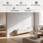 3D Wall Panels - 4PCS 47.2"x23.6" Faux Stone Wall Covering - MCM Modified Clay - Image 3