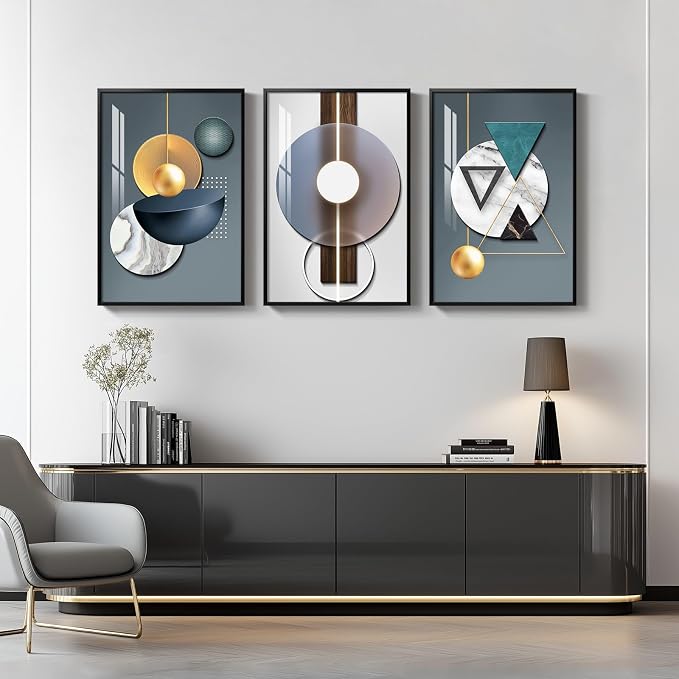 Large Framed Modern Luxury Wall Art - Image 8