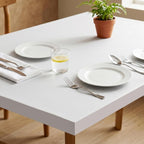 FUKU MON 24"x394" White Peel and Stick Wallpaper Matte Solid Textured Embossed - Image 2