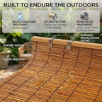 Bamboo Roller Shades for Outdoor Patio - Image 3
