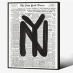 Black and White Newspaper Wall Art Vintage New York City Poster Trendy by Unknown