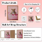 Funny Cheetah Bathroom Wall Art, Cute Animal Bathroom Poster Canvas Prints - Image 3