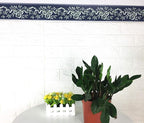 UPREDO Royal Blue Floral Wall Border Peel and Stick Ceiling Border Wallpaper - Image 5
