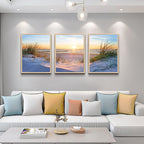 Natural Wood Framed Wall Art - Image 2
