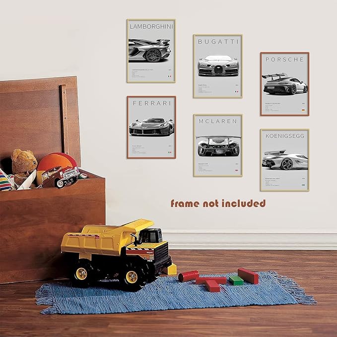 CSLGQGV Car Poster Vintage Racing Car Wall Art Supercar Canvas Prints Painting - Image 6